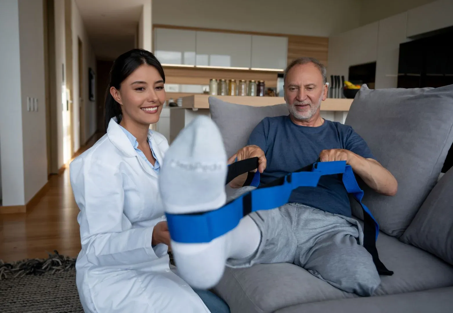 Results of home physiotherapy - improved mobility